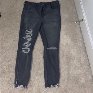 American eagle skinny ripped jeans